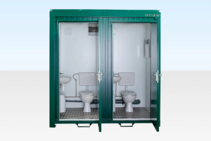 1+1 Double Mains Toilet 8Ft x 5Ft (Green)