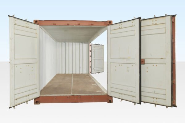 1001-Used-open-container-front-view-open-final-960x640-2-600x400-1.jpg Used 20Ft Open Side / Full Side Access Container