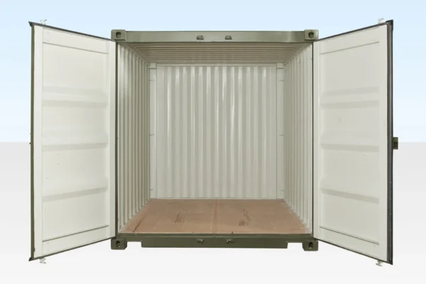 10Ft-X-8Ft-One-Trip-Green1-1.webp 10Ft X 8Ft Shipping Container (One Trip) – Green