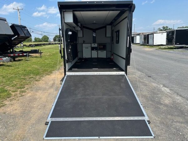2024-ATC-6.7X14-ALUMINUM-CARGO-TRAILER-ST350-FINISHED-INTERIOR-LIFETRAC-MICROWAVE-SINK-2.jpg ATC 6.5 x 14 Aluminum Enclosed Trailer – Adventure Package