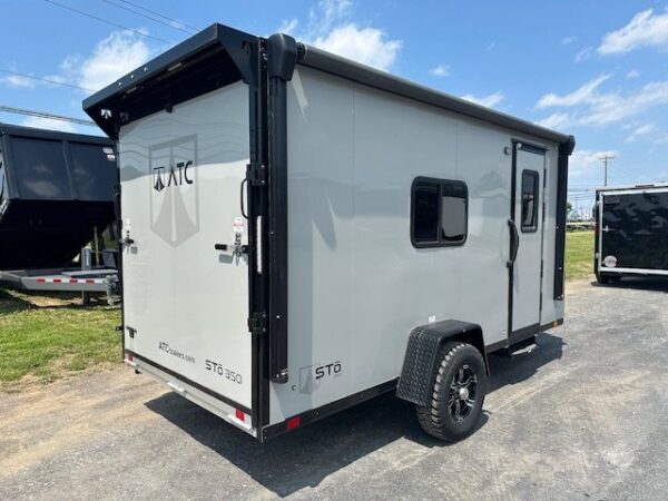 2024-ATC-6.7X14-ALUMINUM-CARGO-TRAILER-ST350-FINISHED-INTERIOR-LIFETRAC-MICROWAVE-SINK-5.jpg ATC 6.5 x 14 Aluminum Enclosed Trailer – Adventure Package