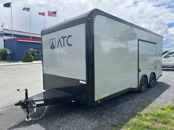 2025-ATC-8.5X20-ENCLOSED-CARGO-TRAILER-ESCAPE-DOOR-SPOILER-4.jpg ATC 8.5 x 20 Aluminum Enclosed Car Trailer – Life Trac