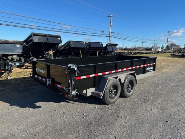 2025-BWISE-DLP-DUMP-TRAILER-7X16-COMBO-GATE-RAMPS-7-GAUGE-FLOOR-1.jpg BWise 7 x 16 Heavy Duty Dump Trailer – Low Profile With Ramps