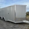 2025-CARGO-PRO-8.5X20-ENCLOSED-CAR-HAULER-ESCAPE-DOOR-SPARE-TIRE-SPOILER-4.jpg Cargo Pro 8.5 x 20 Aluminum V-Nose Car Hauler – Escape Door