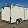 2025-CARMATE-8.5X16-ENCLOSED-CONTRACTOR-TRAILER-RAMP-DOOR-2.jpg Car Mate 8.5 x 16 Enclosed Contractor Trailer – Ramp Door