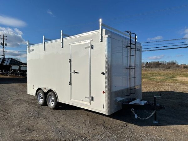 2025-CARMATE-8.5X16-ENCLOSED-CONTRACTOR-TRAILER-RAMP-DOOR-3.jpg Car Mate 8.5 x 16 Enclosed Contractor Trailer – Ramp Door