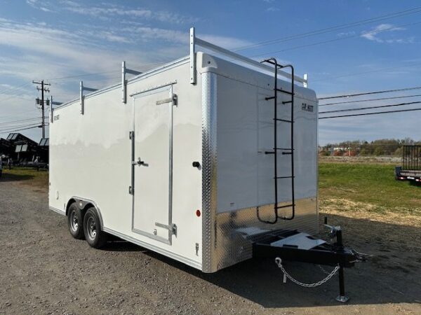 2025-CARMATE-8.5X18-ENCLOSED-CONTRACTOR-TRAILER-BARN-DOORS-3.jpg Car Mate 8.5 x 18 Enclosed Cargo Trailer – Contractor – Barn Doors