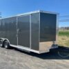 2025-COVERED-WAGON-8.5X20-ENCLOSED-CAR-HAULER-RAMP-DOOR-5.jpg Covered Wagon 8.5 x 20 V-Nose Enclosed Car Trailer – 6″ Added Height