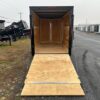2025-HOMESTEADER-6X12-ENCLOSED-CARGO-TRAILER-RAMP-DOOR-BLACK-TRIM-7.jpg Homesteader 6 x 12 V-Nose Enclosed Trailer – Black Trim