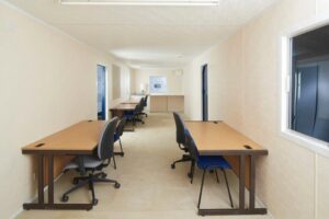 32x10-Steel-Cabin-Inside-960x640-1.jpg 32Ft x 10Ft Steel Office/Canteen Cabin