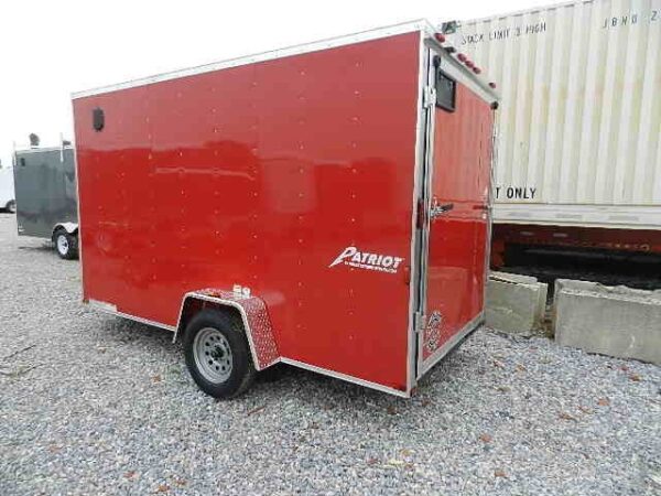 6X12-HOMESTEADER-RAMP-DOOR-PATRIOT-ADDED-HEIGHT-4-1.jpg Homesteader 6 x 12 V-Nose Enclosed Trailer – 6″ Added Height