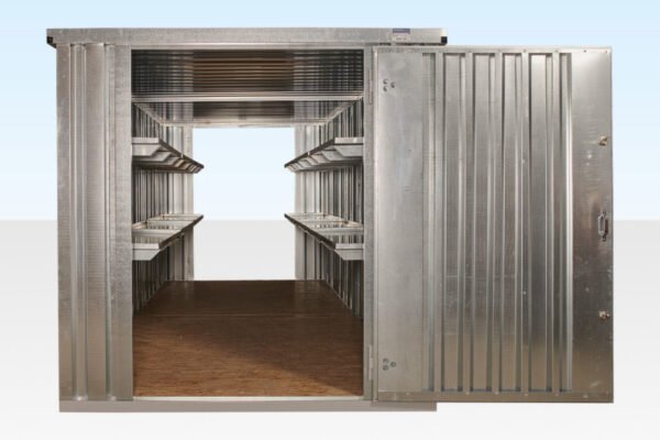 6m-end-linked-flat-pack-store-galv-960x640-1-600x400-1.jpg 6M X 2.1M End Linked Flat Packed Container Bundle (Galvanised)