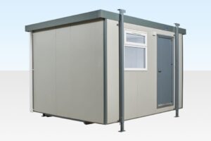702-12x10-Standard-Jack-Leg-door-closed-960x640-1.jpg 12Ft x 10Ft Jackleg Cabin (Plastisol)