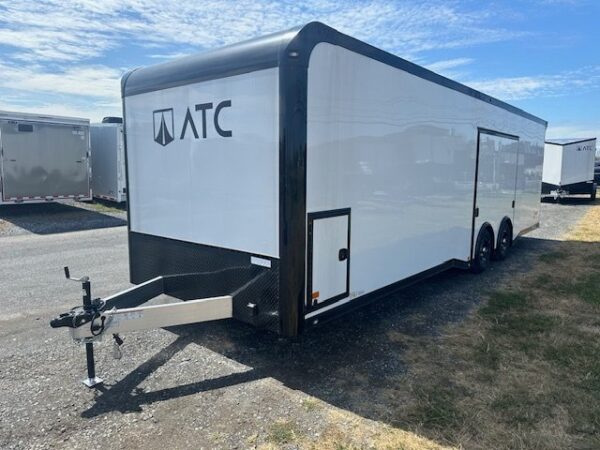 ATC-8.5-x-28-Aluminum-Enclosed-Car-Trailer-Premium-Escape-Door-ROM-450-Life-Trac-Spread-Axle-Fully-Loaded-Black-Trim-Package-5.jpg ATC 8.5 x 28 Aluminum Enclosed Car Trailer – ROM 450