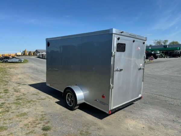 American-Hauler-6-x-12-Enclosed-Cargo-Trailer-Ramp-Door-Side-Door-V-Nose-Aluminum-Wheels-3.jpeg American Hauler 6 x 12 Enclosed V-Nose Cargo Trailer
