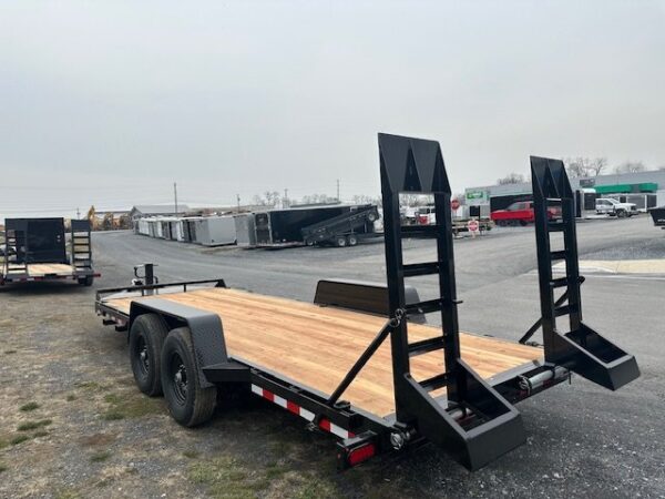 Bwise-7-x-20-Equipment-Trailer-Ladder-Ramps-Tongue-Tray-Pallet-Fork-Carrier-4.jpg BWise 7 x 20 Heavy Duty Equipment Trailer – Ladder Ramps