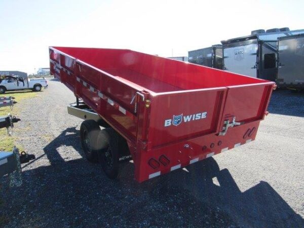BWise 7 x 14 Deckover Dump Trailer – Fold Down Sides