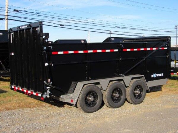 BWise 7 x 16 Heavy Duty Dump Trailer – Tri-Axle Ultimate Dump