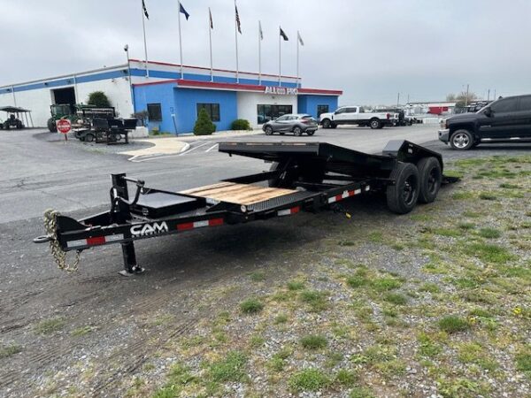 CAM Superline 7 x 21 Heavy Duty Split-Tilt Trailer – Extra Wide Deck