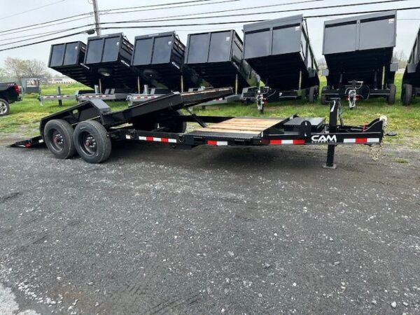 CAM Superline 7 x 21 Heavy Duty Split-Tilt Trailer – Extra Wide Deck