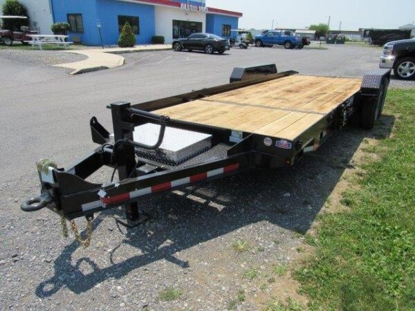 Cam-Superline-8CAM21STT-Low-Profile-Split-Tilt-Trailer-Pallet-Fork-Carrier-2.jpg CAM Superline 7 x 21 Equipment Trailer – Gravity Split-Tilt