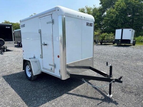 Car-Mate-5x8-Enclosed-Cargo-Trailer-Double-Rear-Barn-Doors-Side-Door-Added-Height-1.jpg Car Mate 5 x 8 Enclosed Cargo Trailer – Torsion Axle