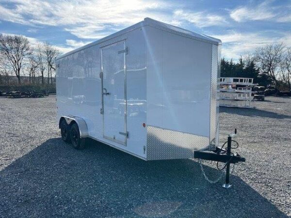 Car-Mate-7-x-16-Enclosed-Cargo-Trailer-Avalanche-Model-Slanted-V-Nose-12in-Additional-Height-2.jpg Car Mate 7 x 16 V-Nose Enclosed Cargo Trailer – Avalanche