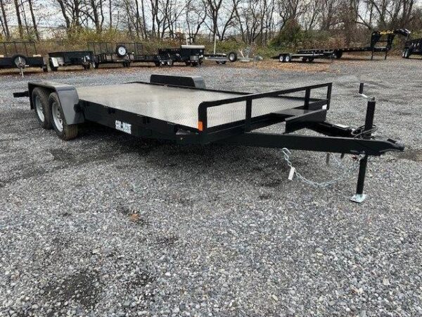 Car-Mate-7-x-18-Open-Car-Trailer-Steel-Deck-Winch-Plate-Slide-Out-Ramps-2.jpg Car Mate 7 x 18 Open Car Trailer – Full Steel Deck