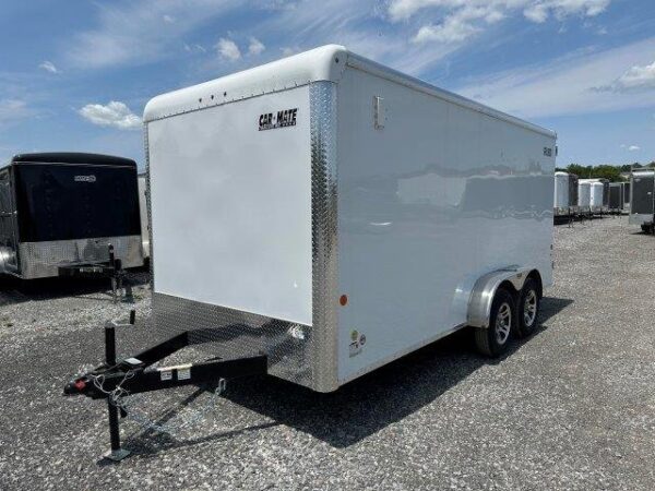 Car-Mate-7x16-Enclosed-Cargo-Trailer-Barn-Doors-Torsion-Axles-Aluminum-Wheels-3.jpg Car Mate 7 x 16 Enclosed Cargo Trailer – Barn Doors