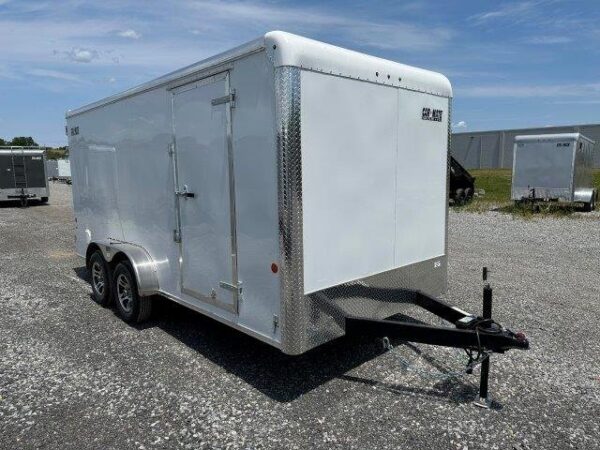 Car-Mate-7x16-Enclosed-Cargo-Trailer-Barn-Doors-Torsion-Axles-Aluminum-Wheels-4.jpg Car Mate 7 x 16 Enclosed Cargo Trailer – Barn Doors
