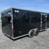 Car-Mate-8.5-x-20-Enclosed-Car-Trailer-Ramp-Door-Side-Door-Get-Out-Door-Matte-Black-Aluminum-Wheels-5.jpg Car Mate 8.5 x 20 Enclosed Car Hauler – Escape Door