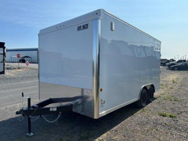 Car-Mate-8.5x16-Enclosed-Cargo-Trailer-Ramp-Door-Added-Height-Aluminum-Wheels-Torsion-Axles-2.jpg Car Mate 8.5 x 16 Enclosed Cargo Trailer – Aluminum Wheels
