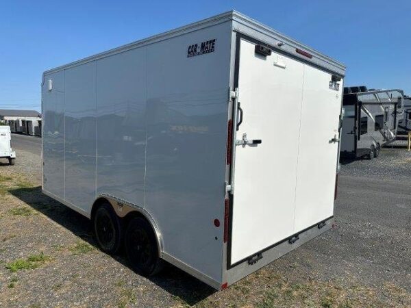 Car-Mate-8.5x16-Enclosed-Cargo-Trailer-Ramp-Door-Added-Height-Aluminum-Wheels-Torsion-Axles-4.jpg Car Mate 8.5 x 16 Enclosed Cargo Trailer – Aluminum Wheels