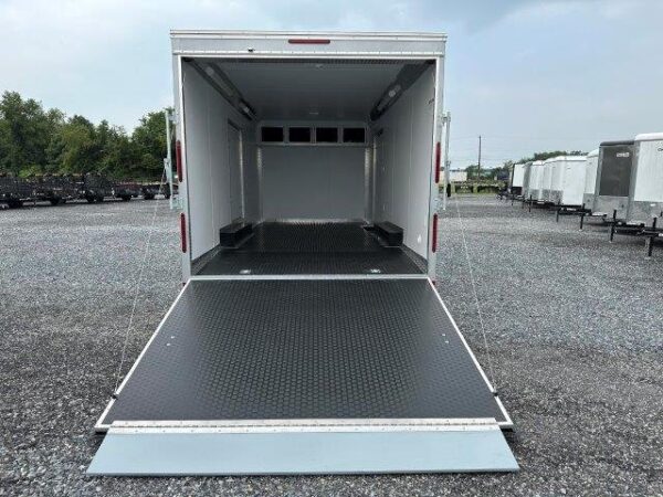Car-Mate-8.5x20-Enclosed-Car-Hauler-Get-Out-Door-Cabinets-Aluminum-Wheels-2.jpg Car Mate 8.5 x 20 Enclosed Car Trailer – Finished Interior