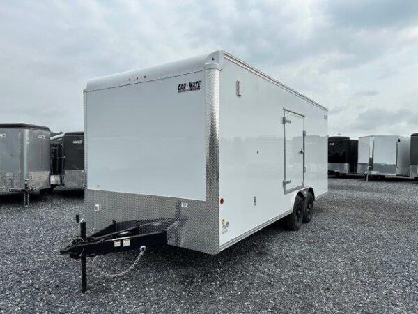 Car-Mate-8.5x20-Enclosed-Car-Hauler-Get-Out-Door-Cabinets-Aluminum-Wheels-4.jpg Car Mate 8.5 x 20 Enclosed Car Trailer – Finished Interior