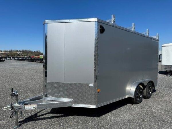 Cargo-Pro-7.5x14-Aluminum-Contractor-Trailer-Barn-Doors-Ladder-Racks-Catwalk-3.jpg Cargo Pro 7.5 x 14 Aluminum Enclosed Trailer – Contractor Package