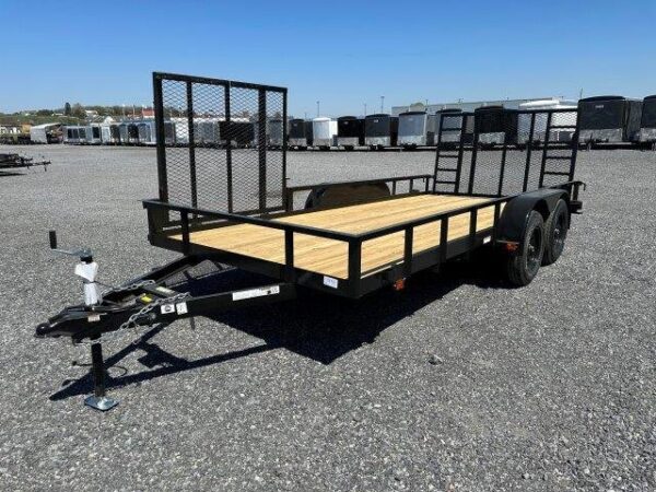 Carry-On 7 x 16 Landscape Utility Trailer – Side ATV Ramp