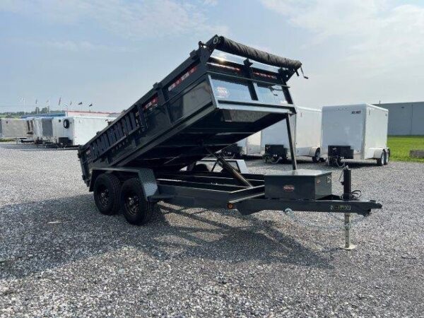 Covered-Wagon-Prospector-6x12-Dump-Trailer-Tarp-Kit-Ladder-Ramps-Barn-Doors-3.jpg Covered Wagon 6 x 12 Prospector Dump Trailer – Ladder Ramps