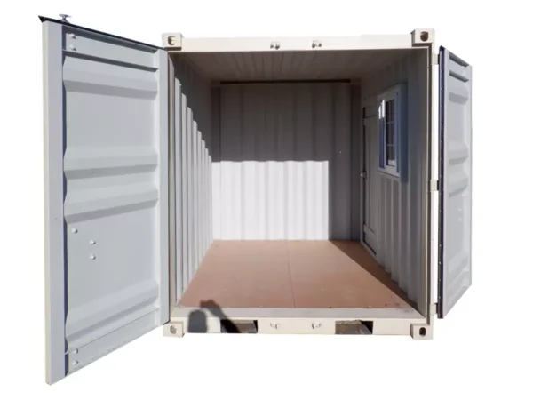 NEW-8ft-Small-Cubic-Shipping-Container6-600x450-1.webp 8ft Cubic Shipping Container w/Door+Window 8’Lx6.7’Wx7.4’H