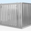 4M X 2.1M Flat Pack Container Store – Galvanised
