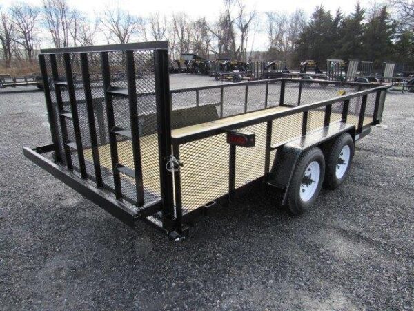 Premier 7 x 16 Landscape Utility Trailer – HD Ramp Gate