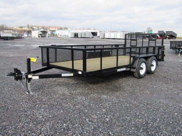Premier 7 x 16 Landscape Utility Trailer – HD Ramp Gate
