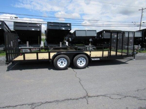Premier 7 x 20 Landscape Utility Trailer – Side ATV Gate