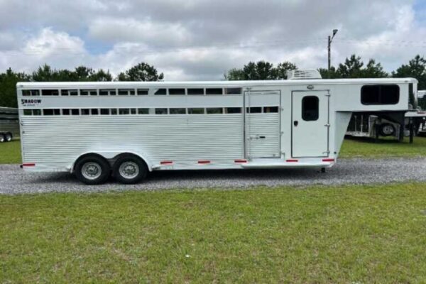 used-2022-shadow-stk-stock-trailer-with-8-short-wall.jpg Used 2022 Shadow STK Stock Trailer with 8′ Short Wall